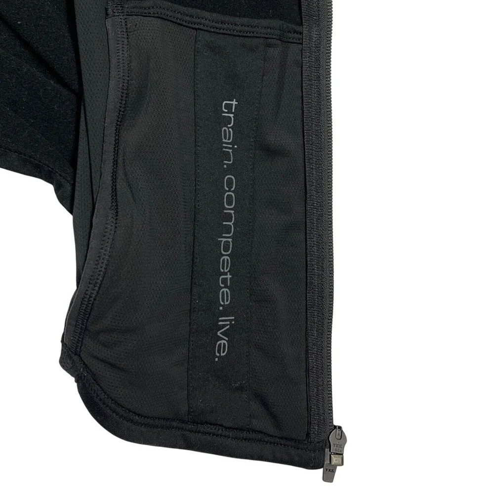 Hylete Performance Training Jacket Womens‎ Medium Black Hooded EUC